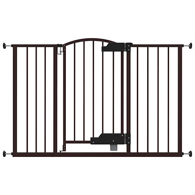 Ingenuity Thruway 52W Baby/Pet GlideOpen Pressure Mounted Safety Gate - Black