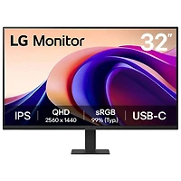 LG 32" QHD 100Hz 5ms GTG IPS LCD Monitor (32U631A-B) - Black