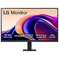 LG 27" QHD 100Hz 5ms GTG IPS LCD Monitor (27U631A-B) - Black