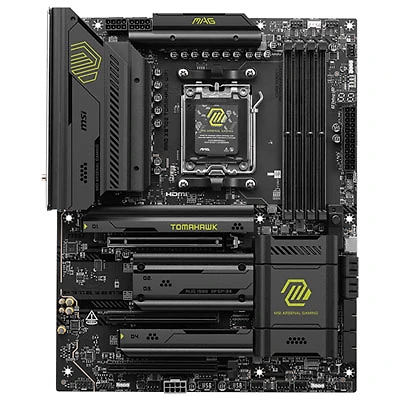 MSI MPG X870 Tomahawk WiFi ATX AM5 Motherboard for AMD Ryzen 9000/8000/7000 Series CPUs