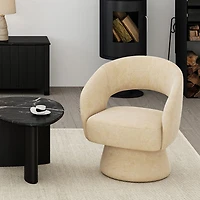 Inspire Fabric Accent Chair - Beige