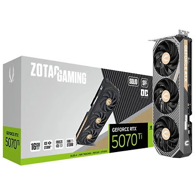 ZOTAC Gaming GeForce RTX 5070 Ti Solid SFF OC 16GB GDDR7 Video Card