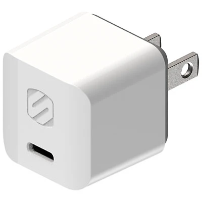 Scosche PowerVolt Mini Cube 20W USB-C Wall Charger - White