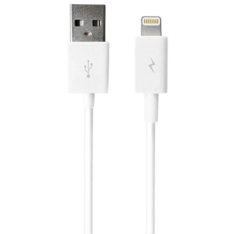 LOGiiX Sync & Charge Jolt Shortie 0.3m (1 ft.) USB-A to Lightning Cable - White