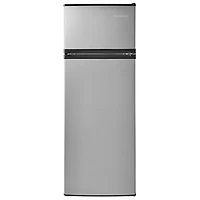 Insignia 7.3 Cu. Ft. Freestanding Top Mount Compact Fridge (NS-CF70TMSS6-C) - Stainless Steel Look