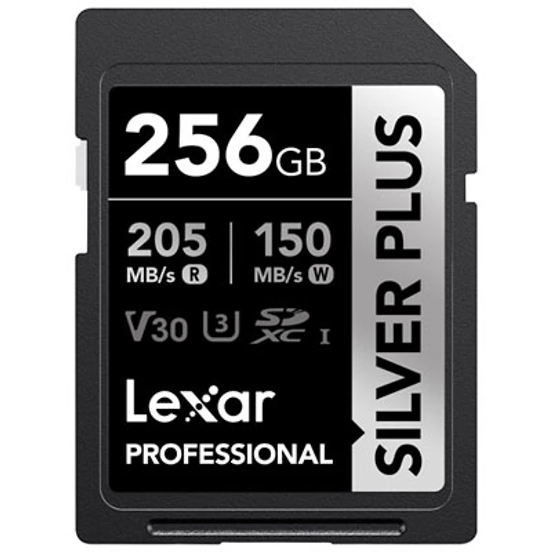 Lexar Professional Silver Plus 256GB 205MB/s UHS-I SDXC Memory Card