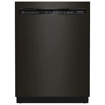 Open Box - KitchenAid 24" 44dB Built-In Dishwasher with Stainless Steel Tub (KDFM404KBS) - Black Stainless - Scratch & Dent