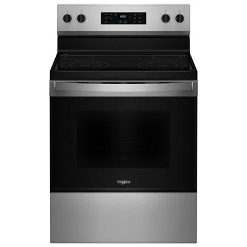 Open Box - Whirlpool 3 Series 30" 5.3 Cu Ft Self-Clean 4-Element Freestanding Electric Range (YWFES3530RS) - SS - Perfect Condition