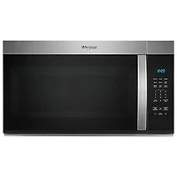 Open Box - Whirlpool Over-The-Range Microwave - 1.7 Cu. Ft. - Fingerprint Resistant Stainless Steel - Perfect Condition
