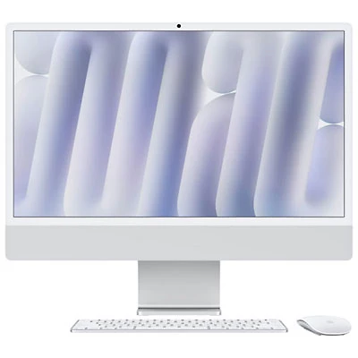 Open Box - Apple iMac 24" (Fall 2024) - Silver (Apple M4 Chip / 10-Core GPU / 16GB RAM / 256GB SSD) - English