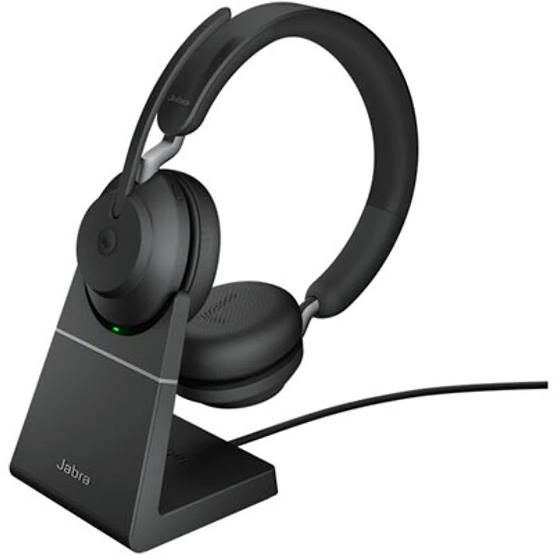 Open Box - Jabra Evolve2 65 On-Ear Passive Noise Cancelling Truly Wireless Bluetooth 5.0 Headset with Microphone (26599-989-889)