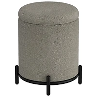 Nspire Round Fabric Storage Ottoman
