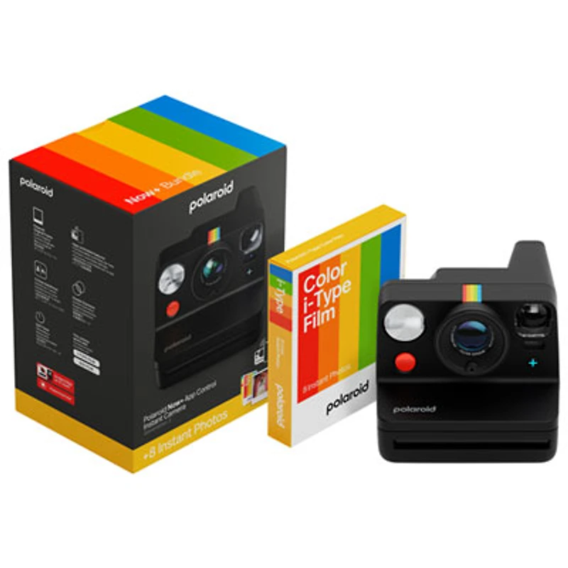 Polaroid Now+ (Plus) Gen3 Instant Camera with Film Pack - Black