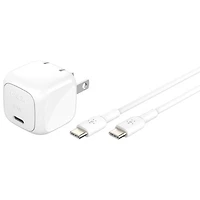 Belkin 30W USB-C Wall Charger with USB-C Cable - White