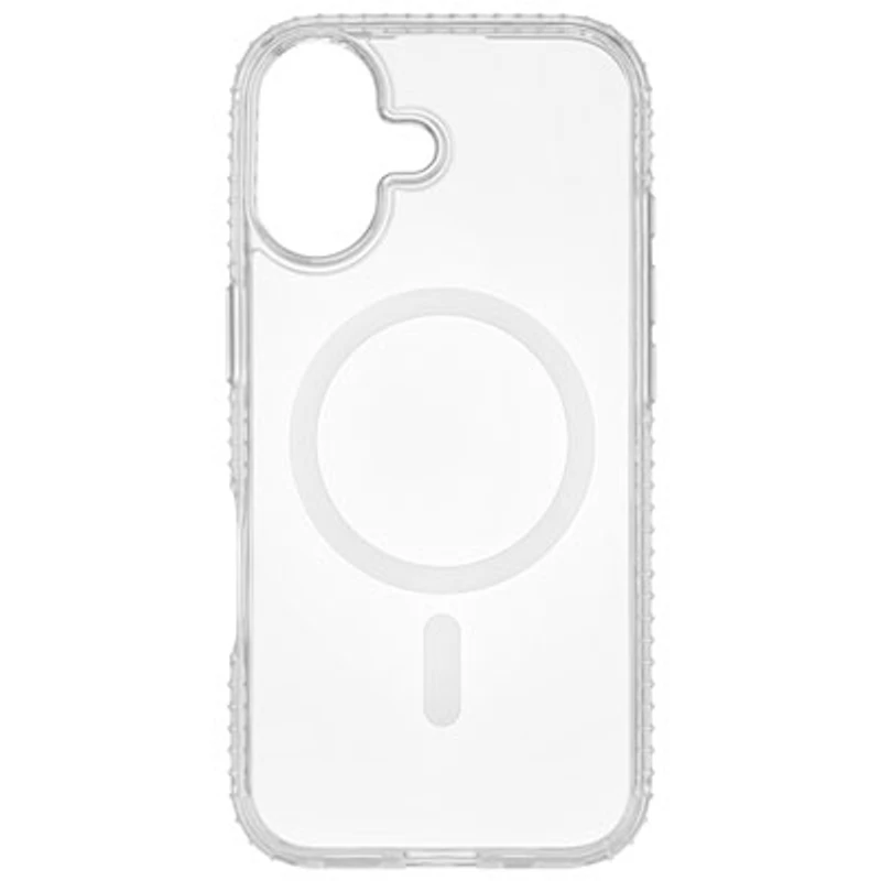Insignia Fitted Hard Shell Case with MagSafe for iPhone 17 - Clear - Only at Best Buy