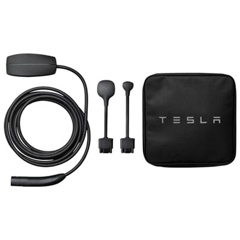 Tesla - Mobile Connector Portable Electric Vehicle (EV) Charger - 20' - Black - Exclusive Retail Partner