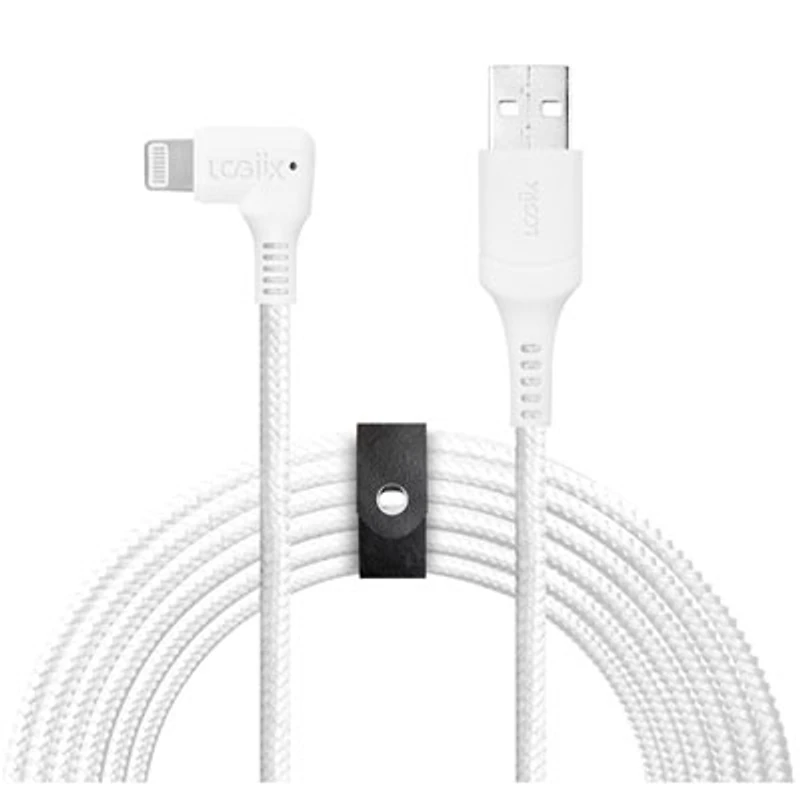 LOGiiX Piston Connect XL 90 3m(9.8 ft.) USB-A to Lightning Cable (LGX-12919) - White