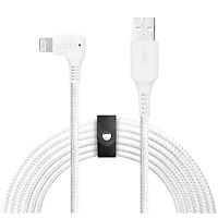 LOGiiX Piston Connect XL 90 3m(9.8 ft.) USB-A to Lightning Cable (LGX-12919) - White
