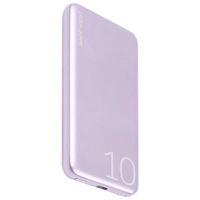 LOGiiX Piston Power 10000 mAh USB-C Power Bank - Lavender