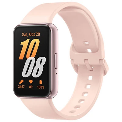 Open Box - Samsung Galaxy Fit3 Fitness Tracker with Heart Rate Monitor - Pink Gold