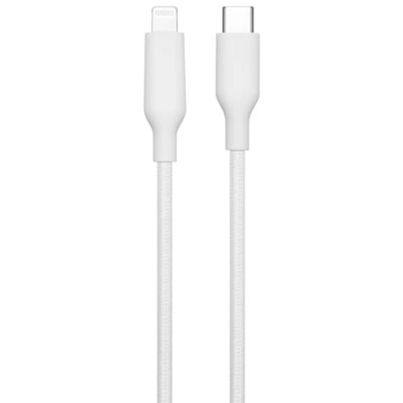 Best Buy Essentials 3m (9.8 ft.) Braided USB-C to Lightning Cable (BE-MCA10CLW-C) - Only at Best Buy