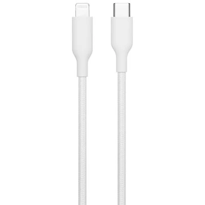 Best Buy Essentials 1.2m (3.9 ft.) Braided USB-C to Lightning Cable (BE-MCA4CLW-C) - Only at Best Buy