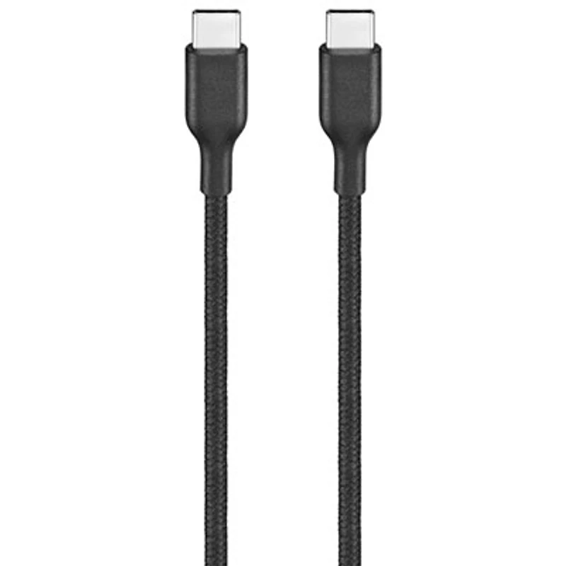 Best Buy Essentials 1.8m (5.9 ft.) Braided USB-C Cable (BE-MCA6CCB-C) - Black - Only at Best Buy
