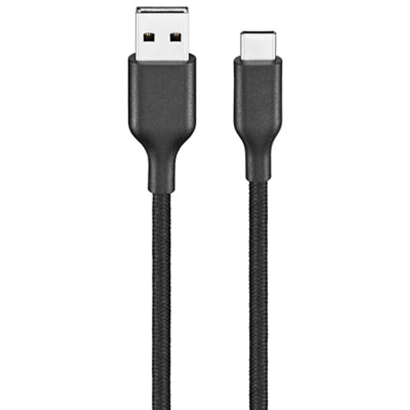 Best Buy Essentials 3m (9.8 ft.) Braided USB-C to USB-A Cable (BE-MCA10CAB-C) - Black - Only at Best Buy