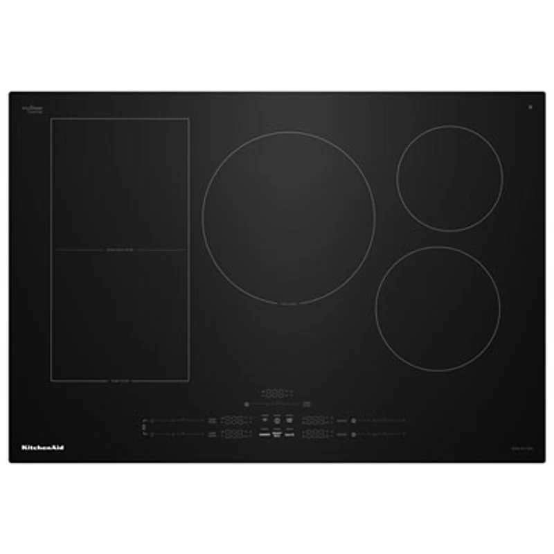 KitchenAid 30" 5-Element Temp Cook Induction Cooktop (KCIT730SBL) - Black
