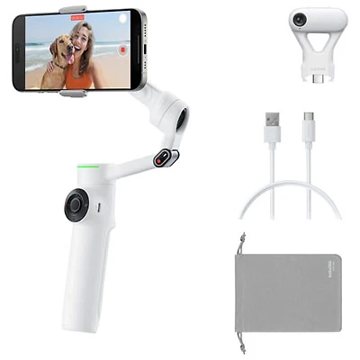 Insta360 Flow 2 Pro Gimbal Stabilizer Bundle (CINSABQB_FLOW225) - White