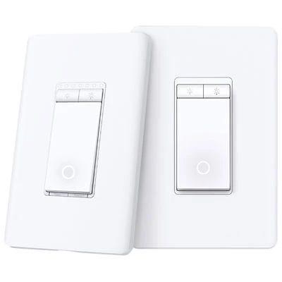 TP-Link Tapo 3W Smart WiFi Dimmer Light Switch - 2 Pack