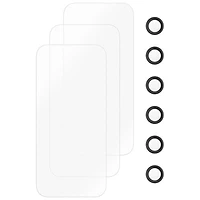 Insignia Glass Screen Protector with Camera Lens Protectors for iPhone 17 Pro - 3 Pack - Only at Best Buy