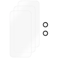 Insignia Glass Screen Protector with Camera Lens Protectors for iPhone Air - 3 Pack - Only at Best Buy