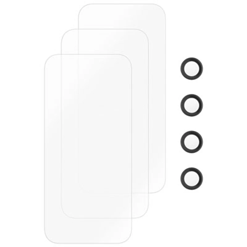 Insignia Glass Screen Protector with Camera Lens Protectors for iPhone - 3 Pack - Only at Best Buy