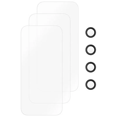 Insignia Glass Screen Protector with Camera Lens Protectors for iPhone - 3 Pack - Only at Best Buy