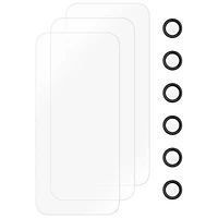 Insignia Glass Screen Protector with Camera Lens Protectors for iPhone 17 Pro Max - 3 Pack - Only at Best Buy