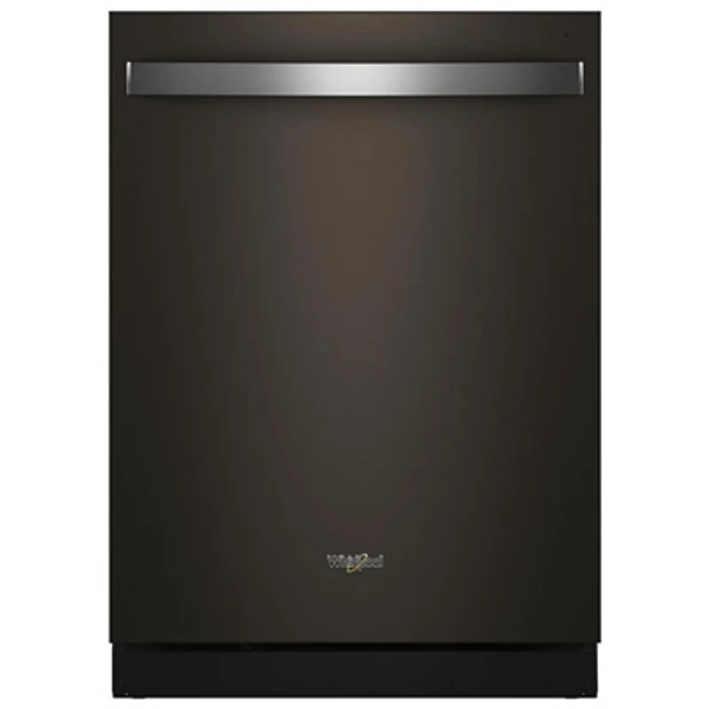 Whirlpool 24" 39dB Built-In Dishwasher w/ Stainless Steel Tub & Third Rack (WDTS8024SV) - Black Stainless