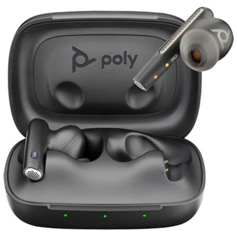 HP Poly In-Ear Noise Cancelling True Wireless Earbuds - Carbon Black
