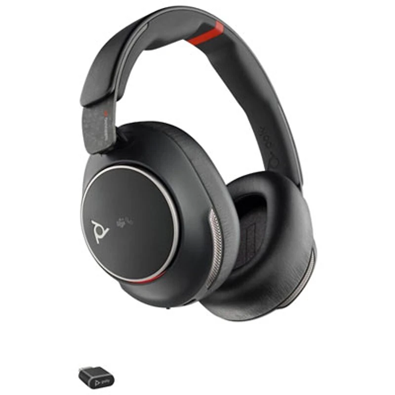 HP Poly Voyager Surround 85 UC Over-Ear Noise Cancelling Bluetooth Headset - Black
