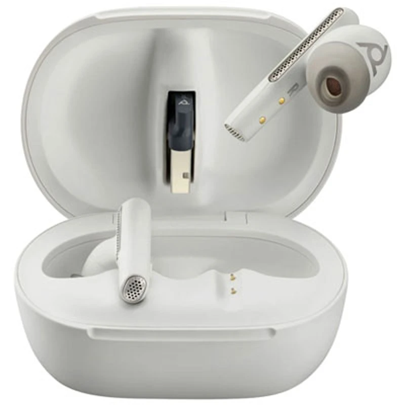 HP Poly In-Ear Noise Cancelling True Wireless Earbuds - White Sand