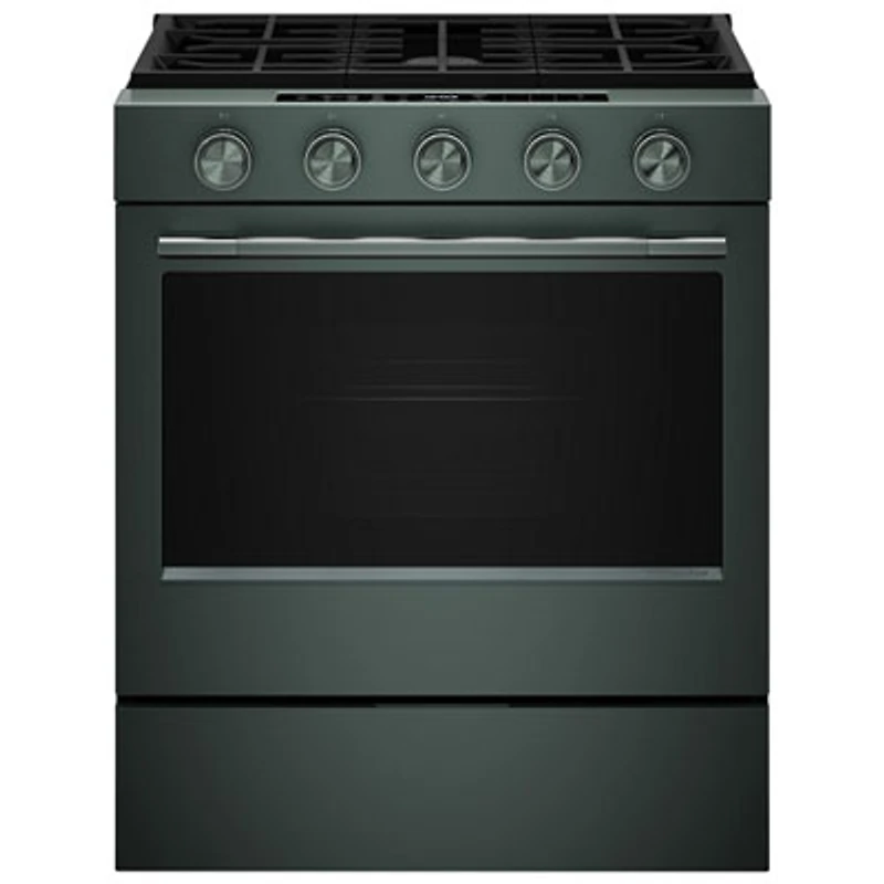 KitchenAid 30" 5.0 Cu. Ft. True Convection 5-Burner Slide-In Gas Air Fry Range (KSGS530SJP) - Juniper