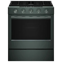 KitchenAid 30" 5.0 Cu. Ft. True Convection 5-Burner Slide-In Gas Air Fry Range (KSGS530SJP) - Juniper