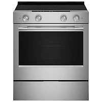 KitchenAid 30" 5.3 Cu Ft Fan Convection Slide-In Electric Air Fry Range (YKSES330SPS) -PrintShield Stainless Finish