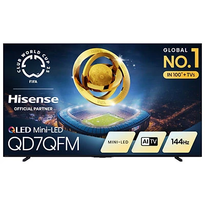 Hisense 100" QD7QFM Series 4K UHD HDR Mini-LED Smart Fire TV (100QD7QFM) - 2025