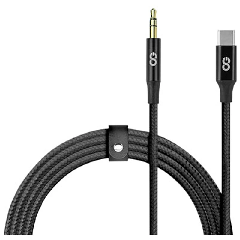 LOGiiX Piston Connect Braided 1m (3.28 ft.) 3.5mm Aux/USB-C Cable