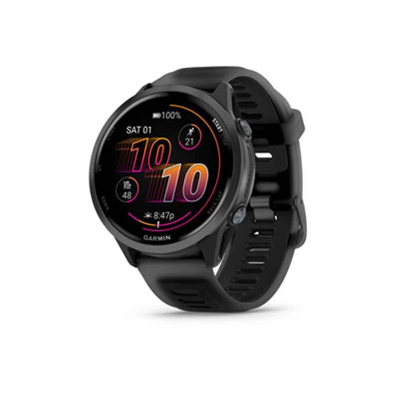 Garmin Forerunner 570 47mm Bluetooth Running Smartwatch - Translucent Black/Black