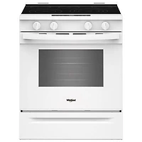 Whirlpool 30" 5.3 Cu. Ft. Fan Convection 5-Element Slide-In Electric Air Fry Range (YWSES5030SW) - White