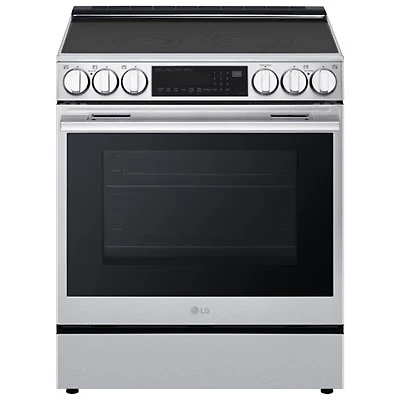 LG 30" 6.3 Cu. Ft. True Convection 5-Element Slide-In Electric Air Fry Range (LSEL6335XE) - Stainless Steel