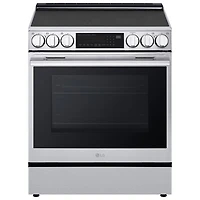 LG 30" 6.3 Cu. Ft. True Convection 5-Element Slide-In Electric Air Fry Range (LSEL6335XE) - Stainless Steel