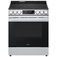 LG 30" 6.3 Cu. Ft. Fan Convection 5-Element Slide-In Electric Air Fry Range (LSEL6333XE) - Black Stainless Steel
